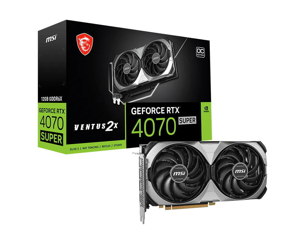 MSI GeForce RTX 4070 SUPER 12G VENTUS 2X OC